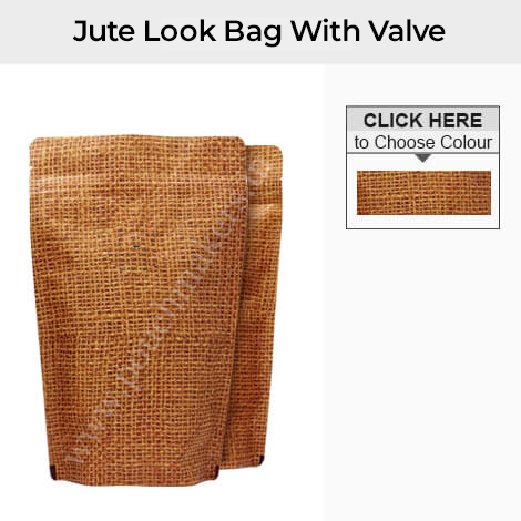 Jute Look High Barrier Bags With Valve