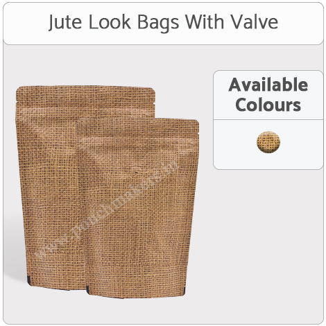 Jute Look High Barrier Bags With Valve