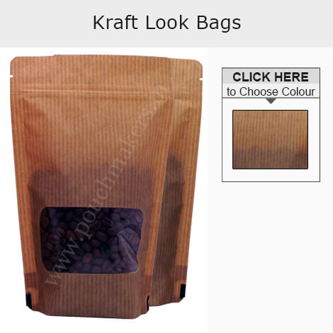 Kraft paper look SUP Pouch With Zipper