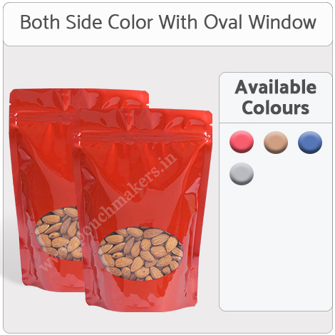 Oval Window Stand Up Pouches