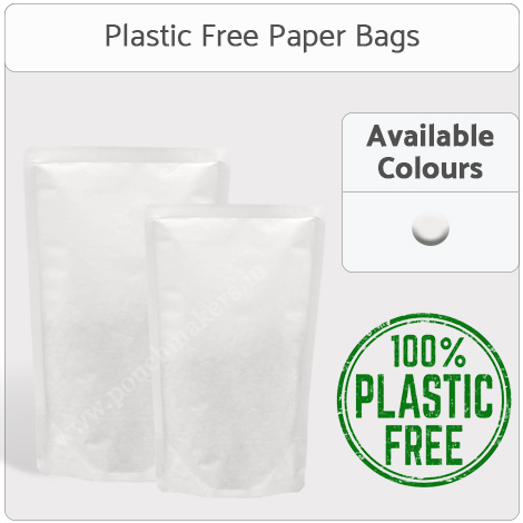 Plastic Free Stand Up Pouch No Zipper