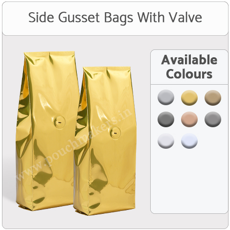 Side Gusset Bag With Valve