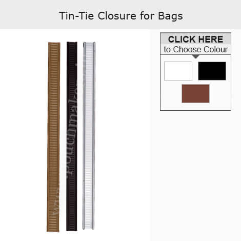 TIN TIE CLOSURE FOR BAGS