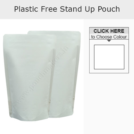Plastic Free Stand Up Pouch No Zipper
