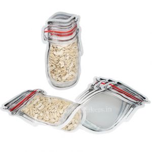 Clear / Clear Jar Shaped Pouch