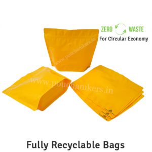 fully recyclable bags yellow 