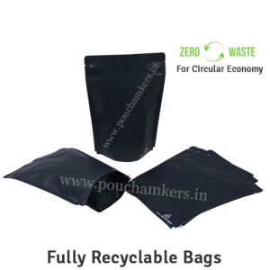 Matt Black Recyclable  pouch
