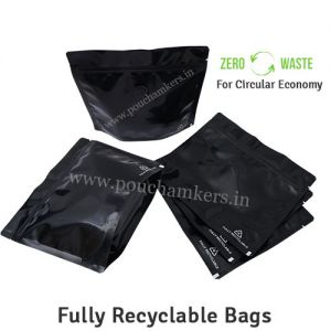 Shiny Black Recyclable bags 
