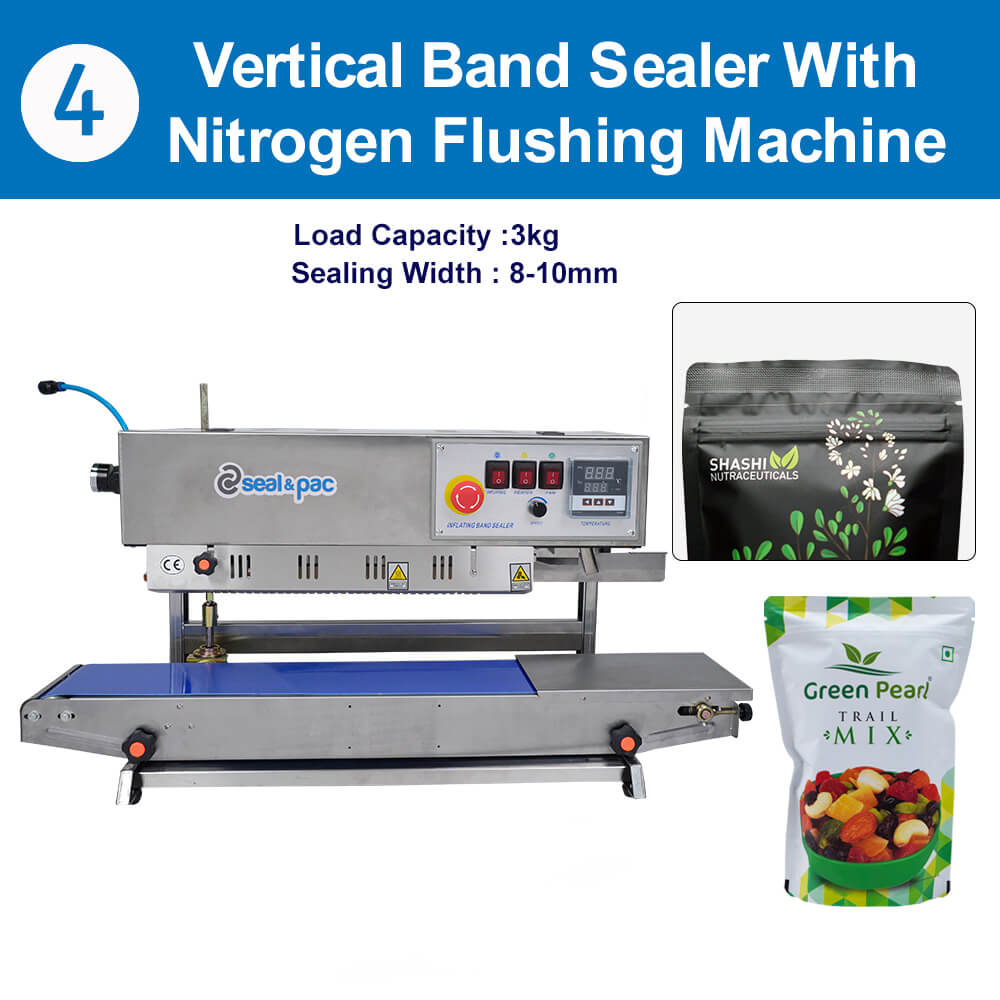 Vertical Band Sealer With Nitrogen Flushing